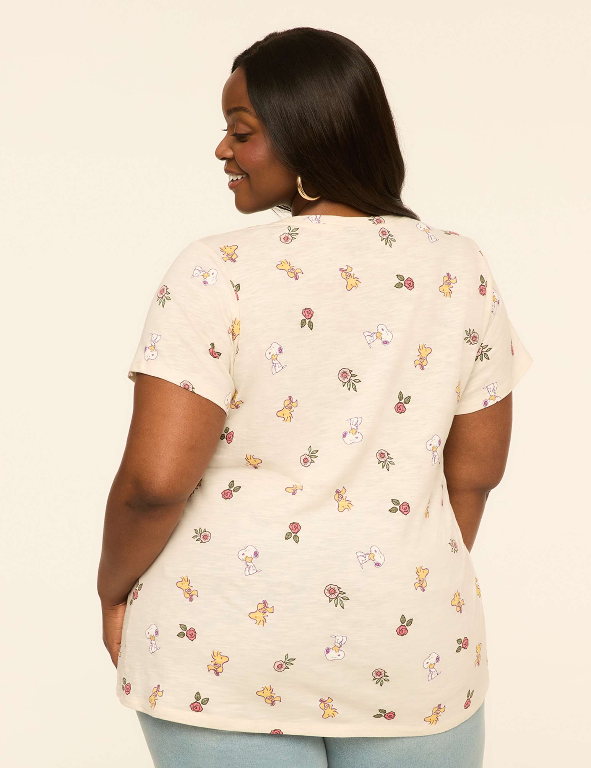 Snoopy & Friends Floral Graphic Tee