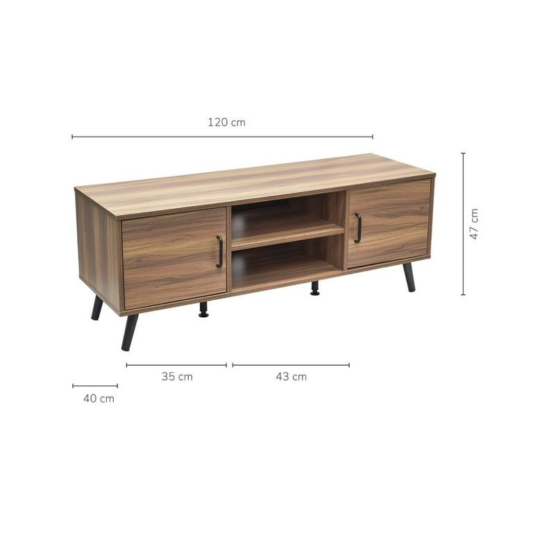 Mesa Minimalista Top Living para TV textura madera Top Living LUCCA-C