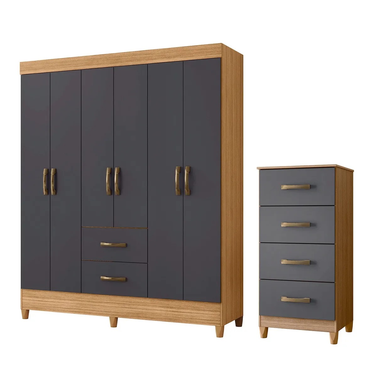 COMBO CLOSET 6P+COMODA 4C GRAP