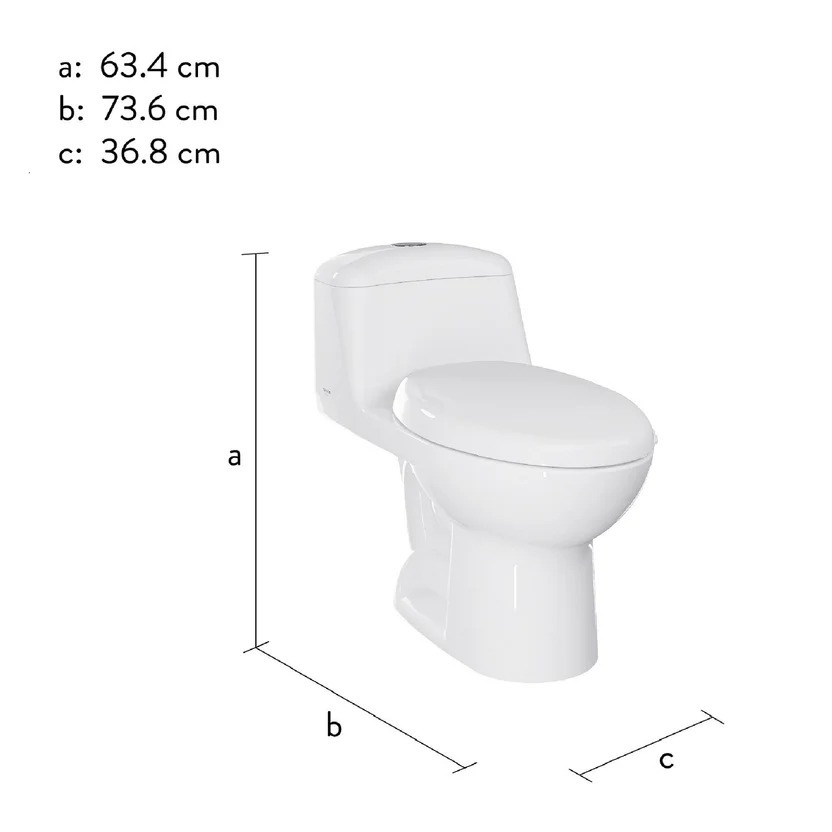 Combo Smart: Sanitario Smart Alongado Blanco De Una Pieza + Mueble Elevado Aluvia 60 Cm Cenizo + Grifería Cascade Negra Corona