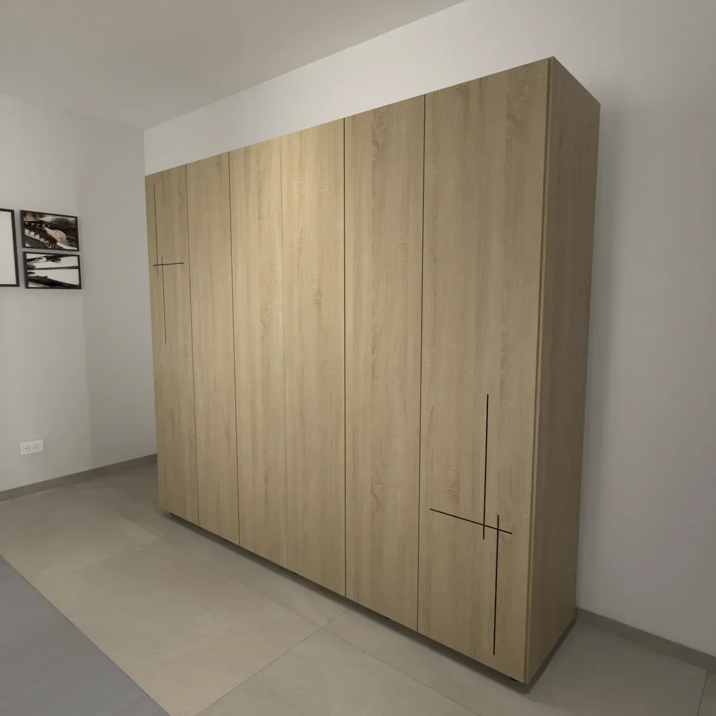 Armario Clóset MODUOFI Vito 230 cm Germany Blanco