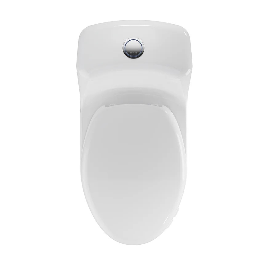Combo Smart: Sanitario Smart Alongado Blanco De Una Pieza + Mueble Elevado Aluvia 60 Cm Cenizo + Grifería Cascade Negra Corona