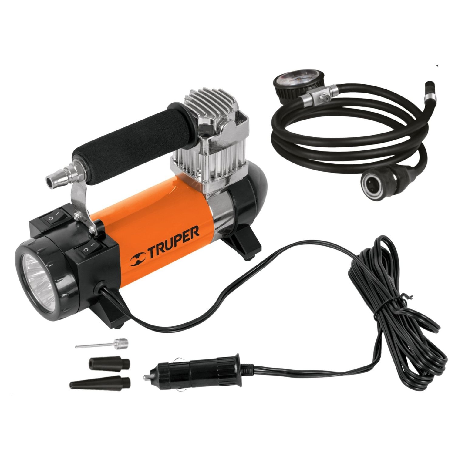 Combo hidrolavadora alta Presión 1800PSI + compresor de aire linterna
