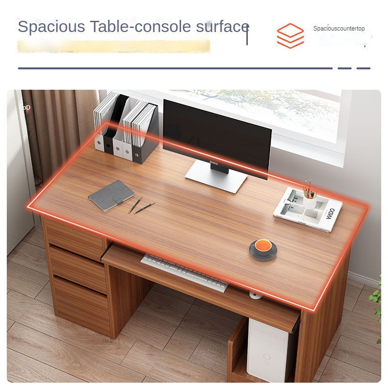 Nuevo escritorio para el hogar — Mesa de estudio y escritura para estudiantes con cajón con cerradura — Escritorio sencillo para ordenador y dormitorio