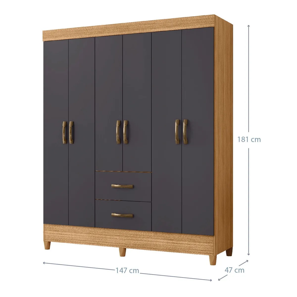 COMBO CLOSET 6P+COMODA 4C GRAP