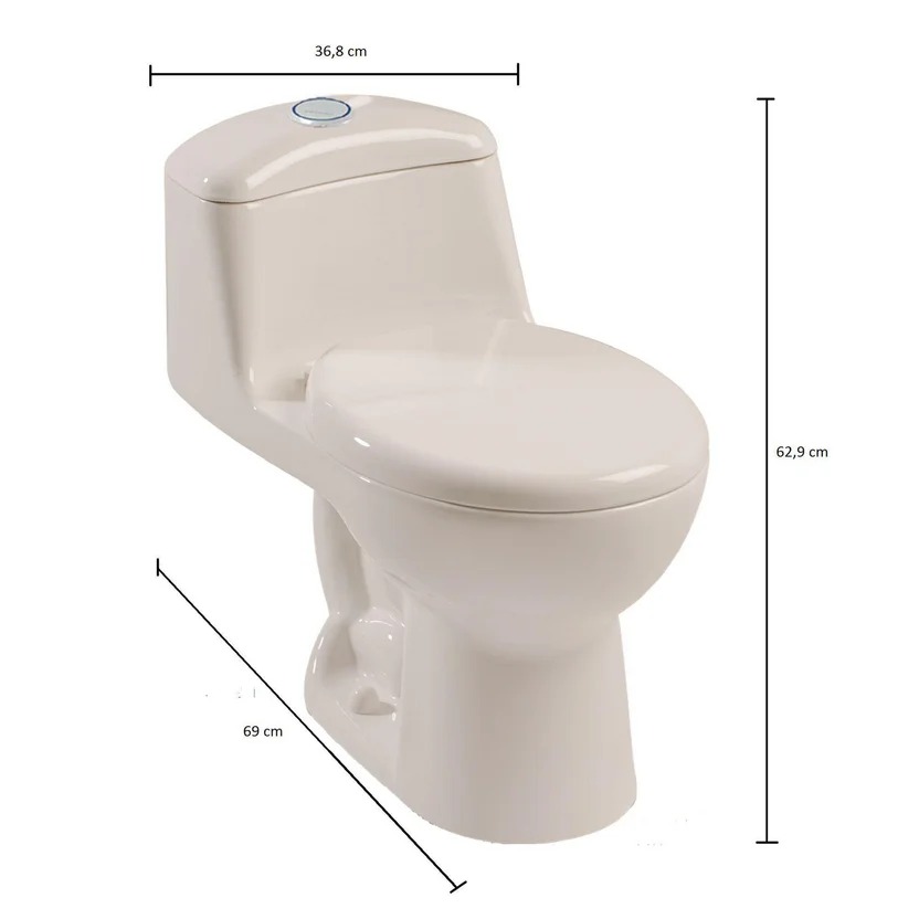 Combo Smart: Sanitario Smart Redondo Bone + Mueble Eclipse 45 Cm + Grifería Cascade Monocontrol Corona