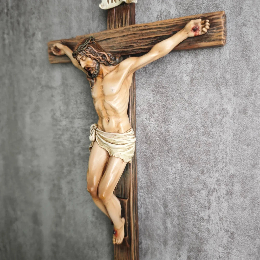 ✝️🙏 Handmade Renaissance Crucifix Wall Cross | Faith, Peace & Blessing 🕊️