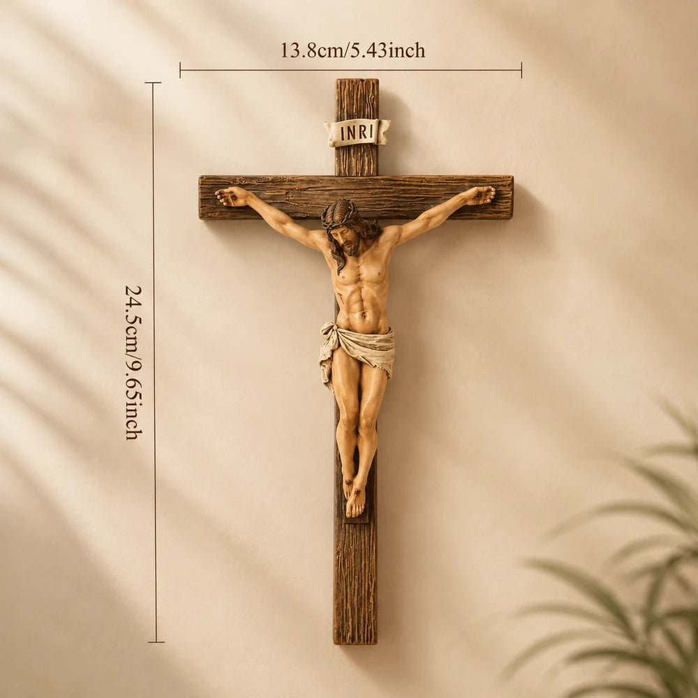 ✝️🙏 Handmade Renaissance Crucifix Wall Cross | Faith, Peace & Blessing 🕊️