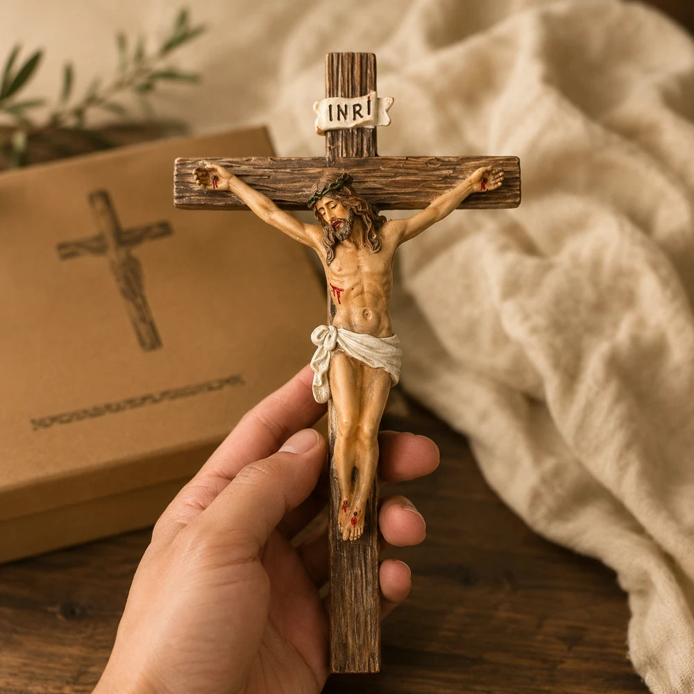 ✝️🙏 Handmade Renaissance Crucifix Wall Cross | Faith, Peace & Blessing 🕊️
