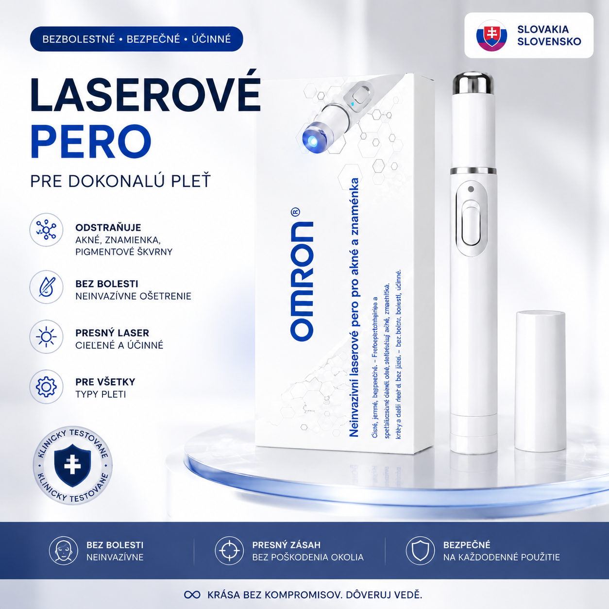 🔥 Omron® –🔥 Rýchle a účinné laserové pero na odstránenie znamienok a bradavíc bez bolesti ✨