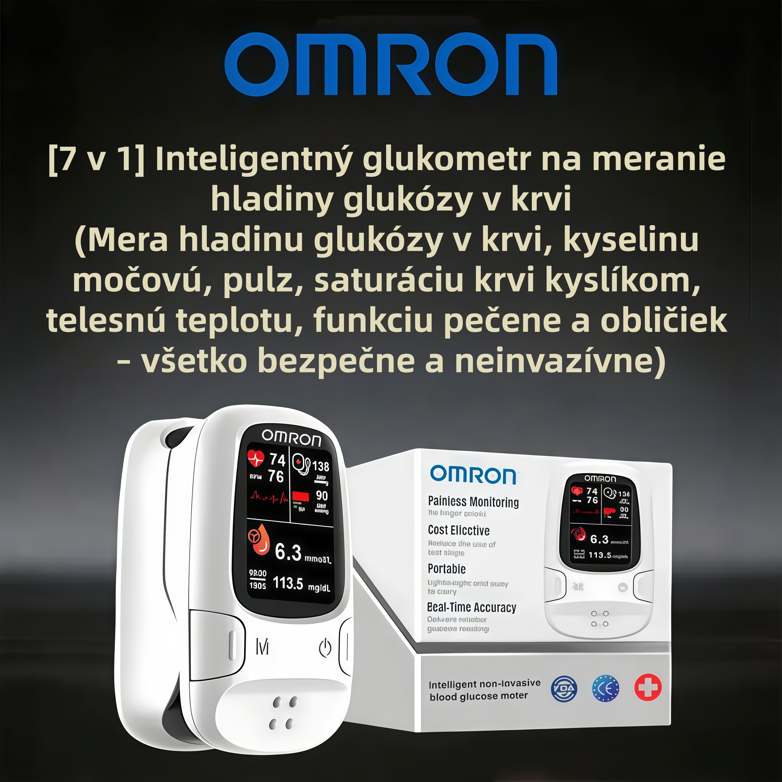 Omron™ uvádza na trh nový neinvazívny inteligentný glukomer 🔥Vyrobené v USA🔥
