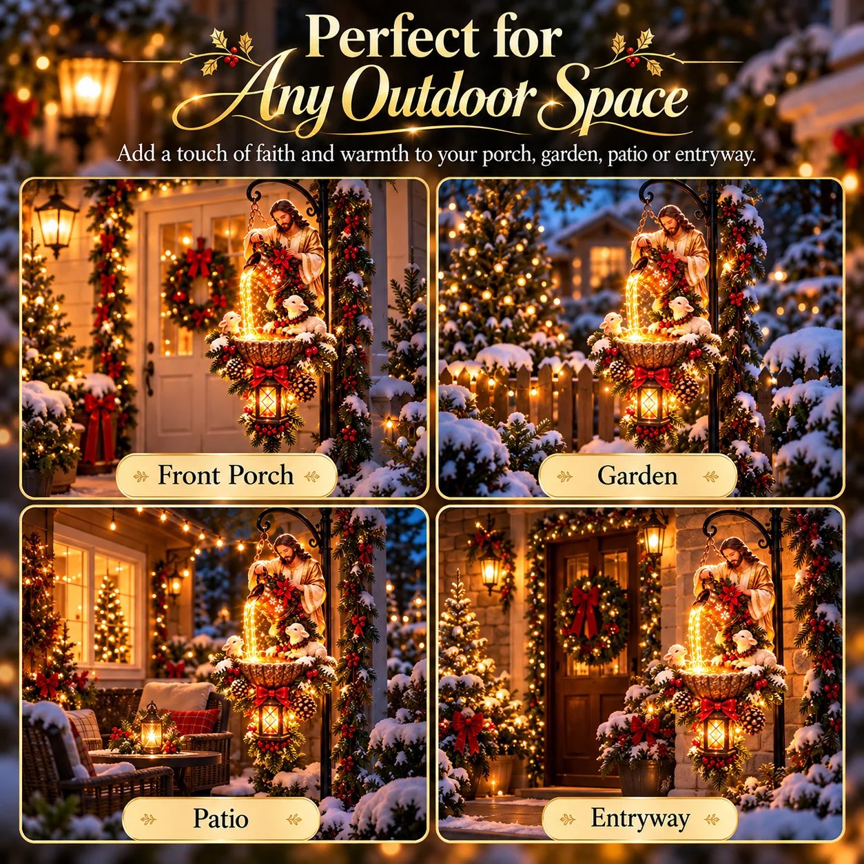 Let His light shine Christmas outdoor decoration