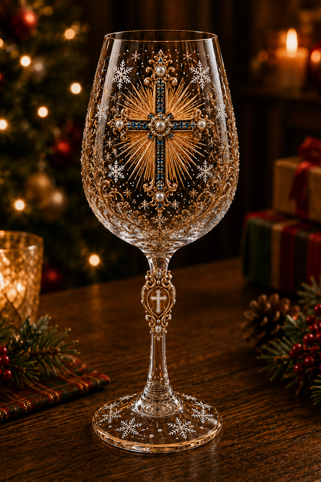 ✝️Faith & Grace 3D Christian Wine Glass Set – Meaningful Faith Gift✨🎁(Buy 2 Get Free Shipping)
