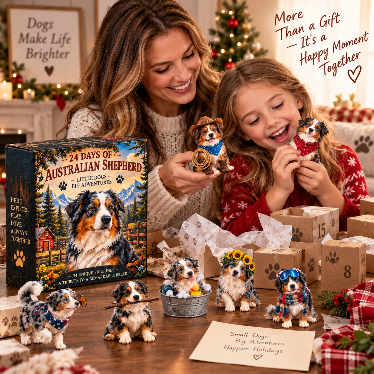 Australian Shepherd Christmas countdown image