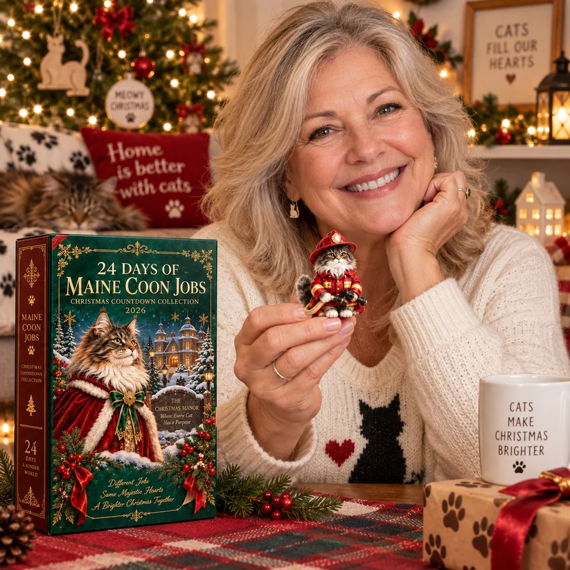 Maine Coon Jobs Advent Calendar 2026 – 24 Days of Unique Collectible Cat Miniatures, Christmas Countdown Gift for Maine Coon & Cat Lovers