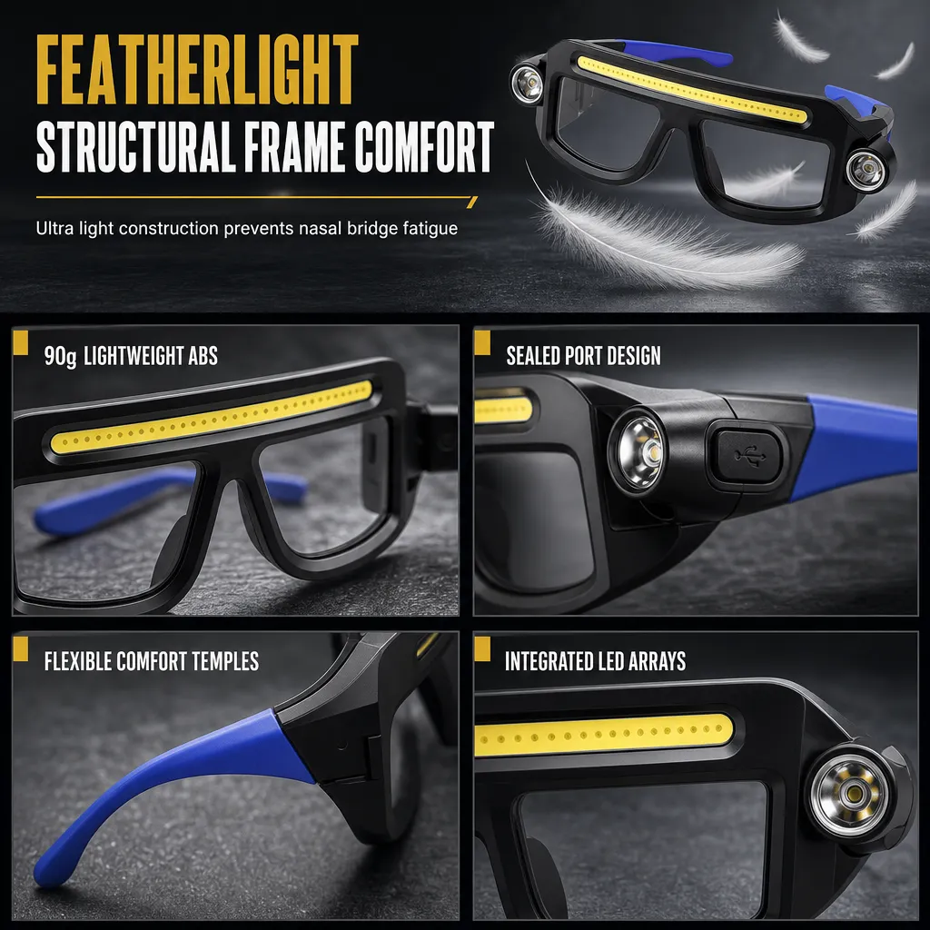 Outdoor use of rechargeable glasses light