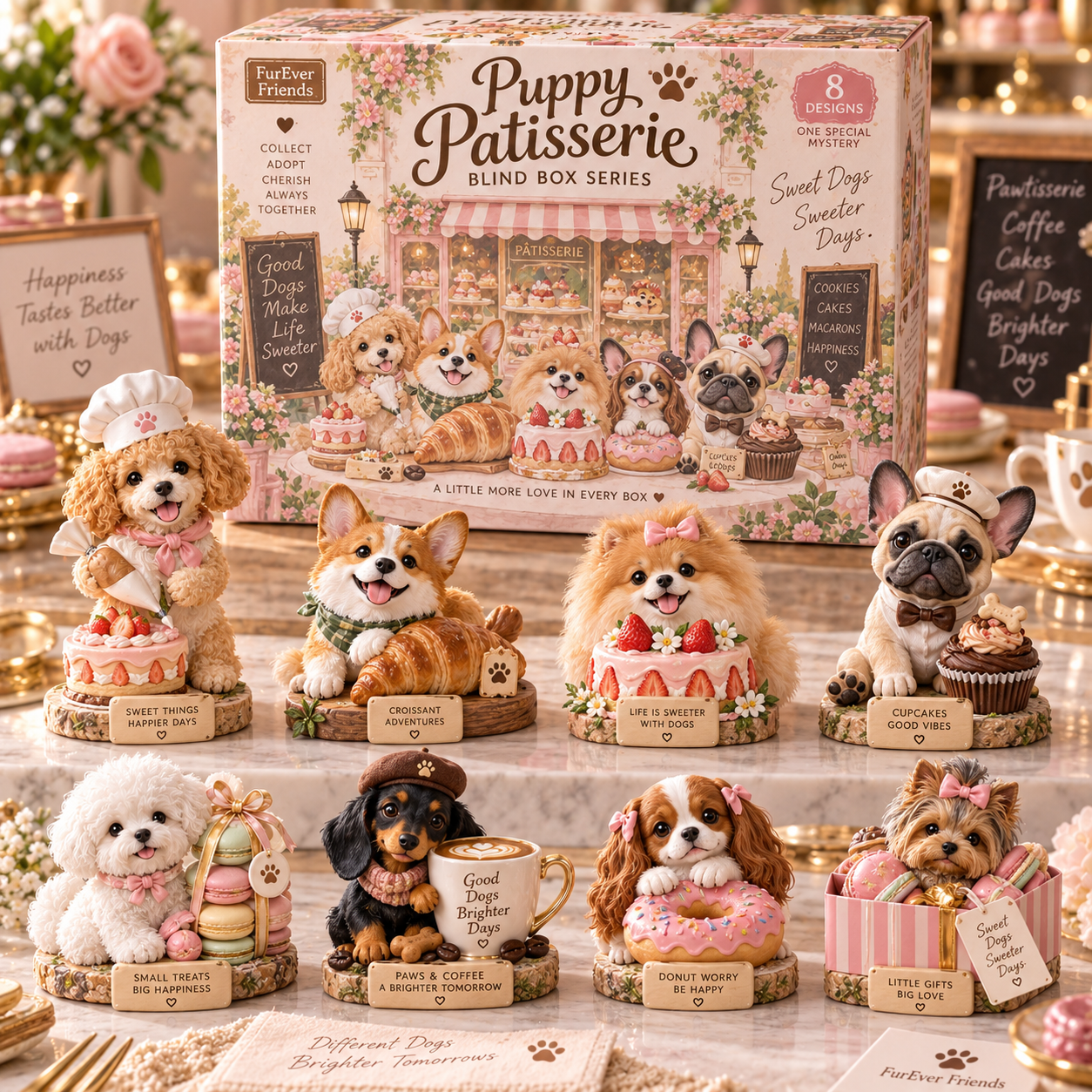 🐾 FurEver Friends™ 24 Days of Puppy Surprises Blind Box Collection | Adorable Dog Figurines