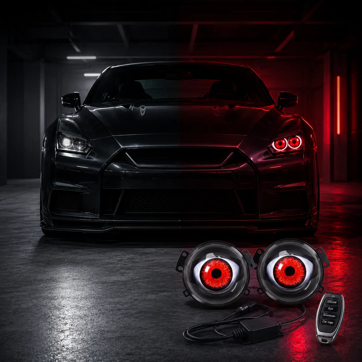 👀🔥 Limited Time 50% OFF😈ED Headlights with Animated Evil Eyes