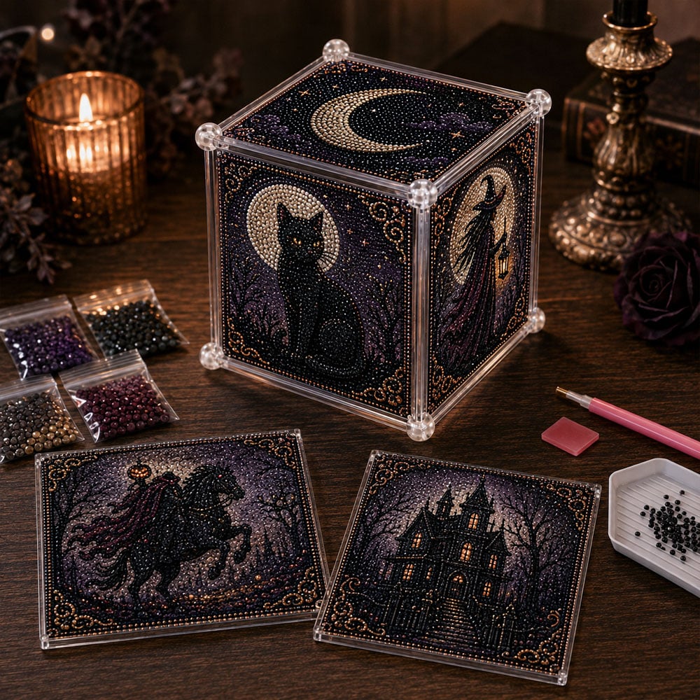 🔥LAST DAY 50% OFF - 🔔3D Christmas Diamond Painting Gift Box DIY Kit