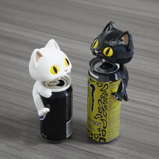 🔥LAST DAY 50% OFF - Animal Can Cover with Hinged Lid – Reusable Drink Dust Cover for 250ml/330ml/355ml Cans