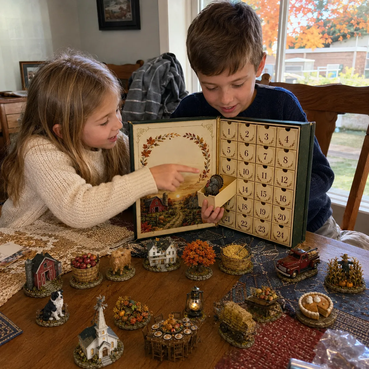 ⏳ Last Day 49% OFF – 🍂 Harvest Blessings Advent Calendar 2026 | 24 Unique Autumn Farm & Thanksgiving Collectibles in a Book-Style Countdown Box 🦃