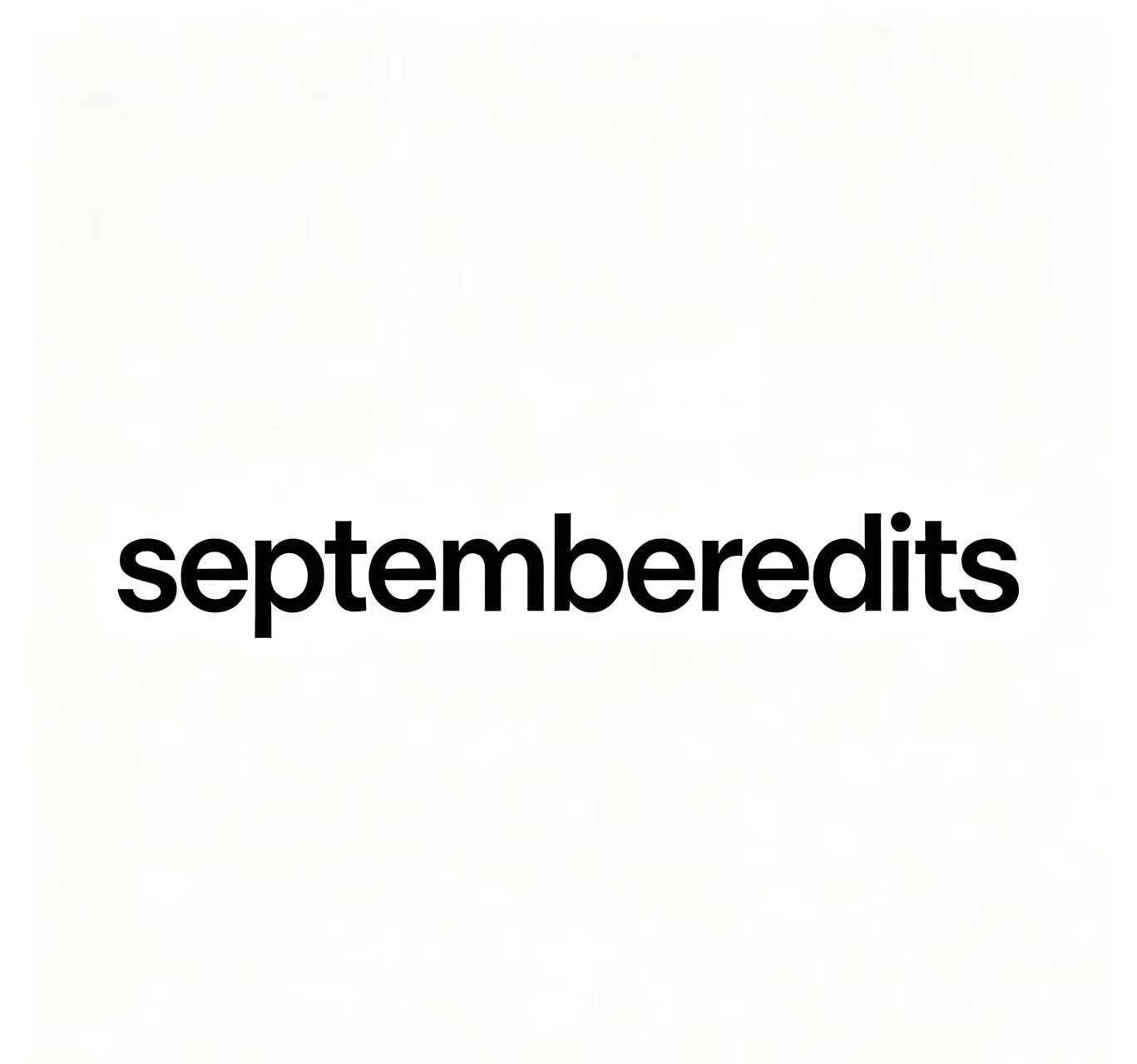 Septemberedits