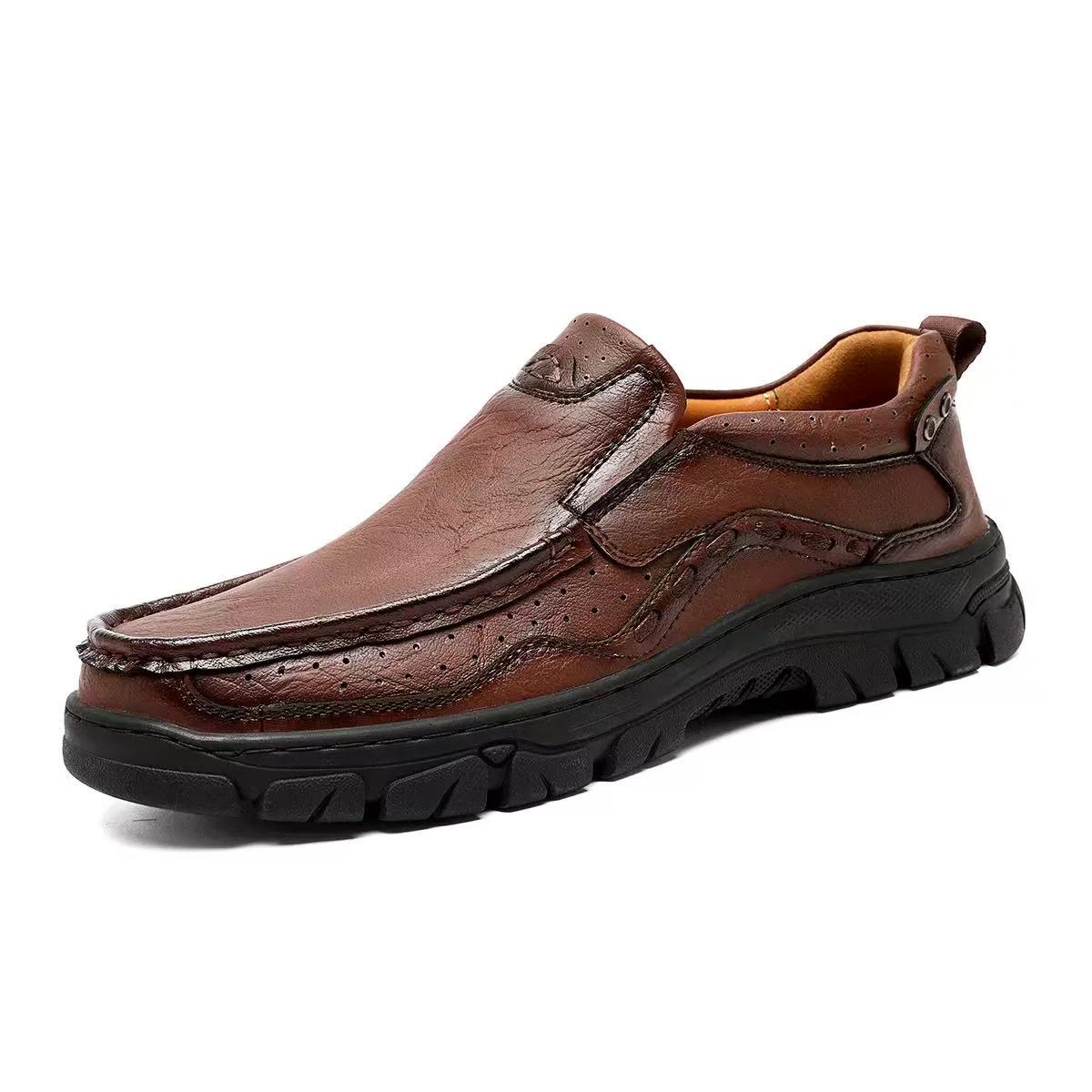 TREADVALE®Men's Hand Stitched Outdoor Casual Leather Shoes