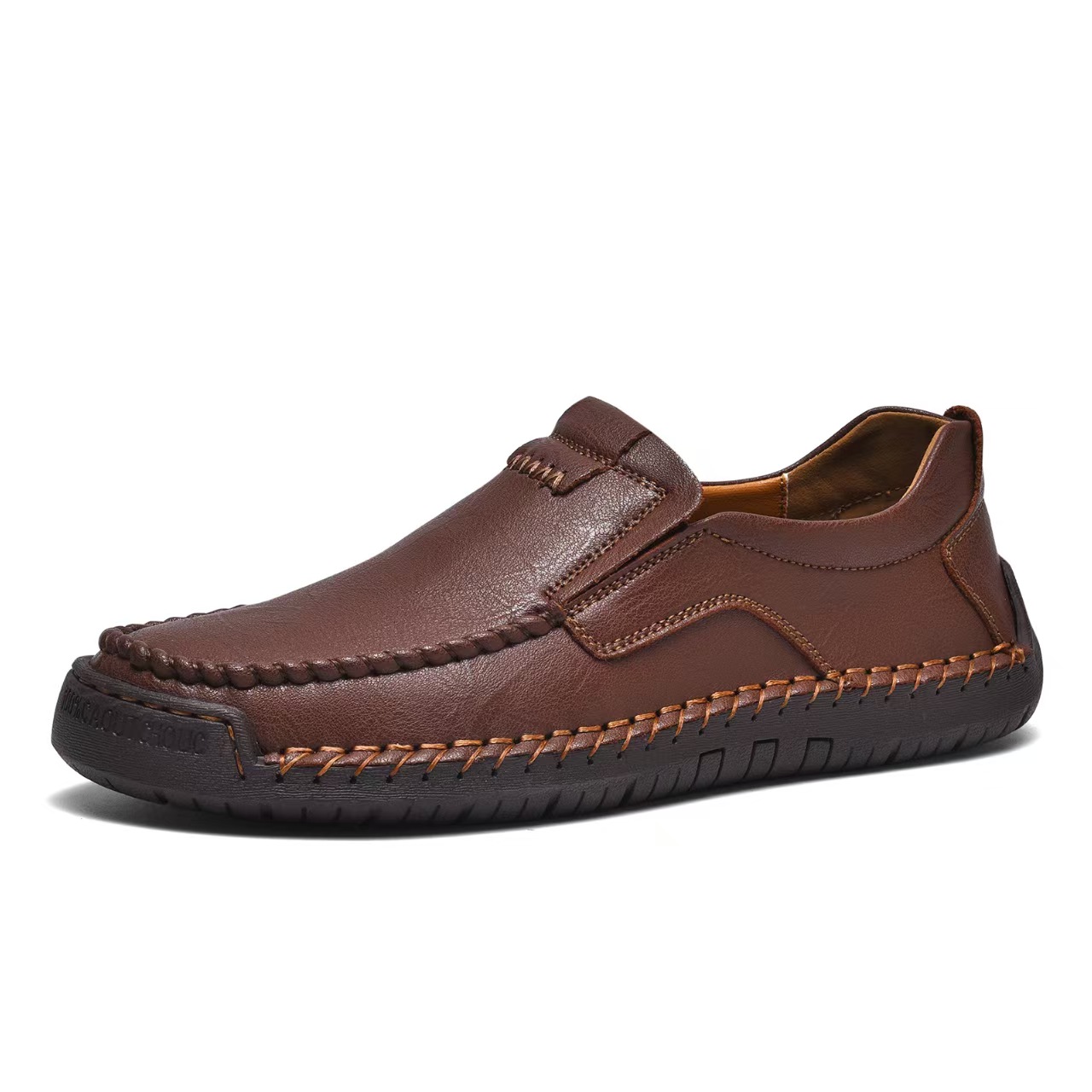 TREADVALE®Men's Leather Loafers – Slip-On, Orthopedic Arch Support