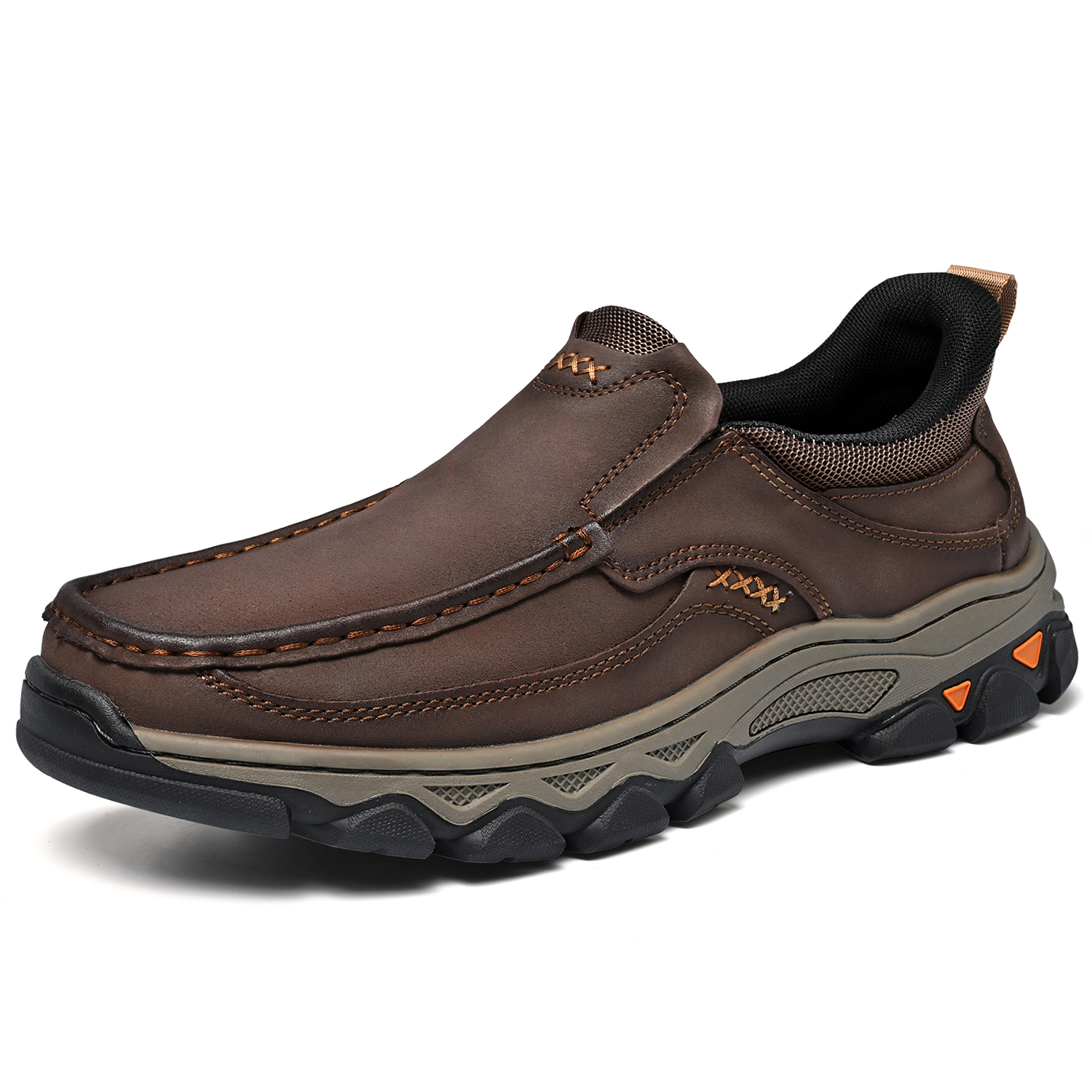 TREADVALE® Men‘s Handmade Genuine Leather Orthopedic Walking Shoes