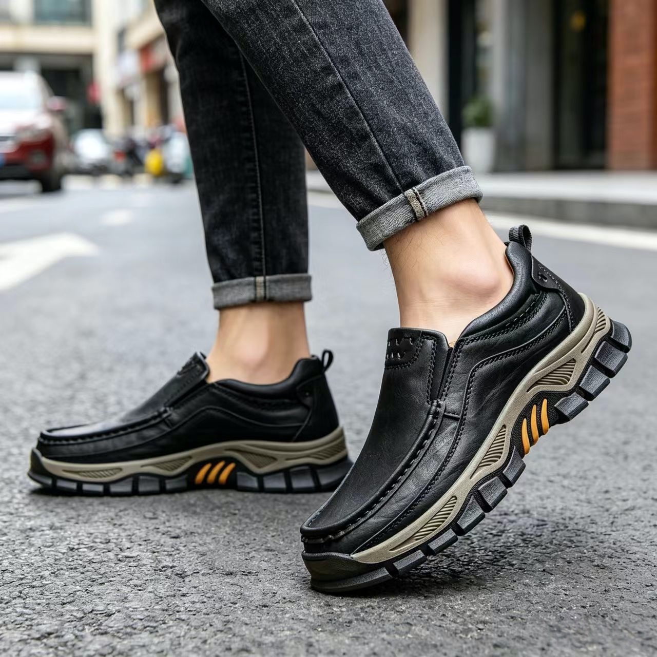 ⏰Last Day!45% OFF 🔥MANTRAFF®Men's Handmade Genuine Leather Orthopedic Walking Shoes