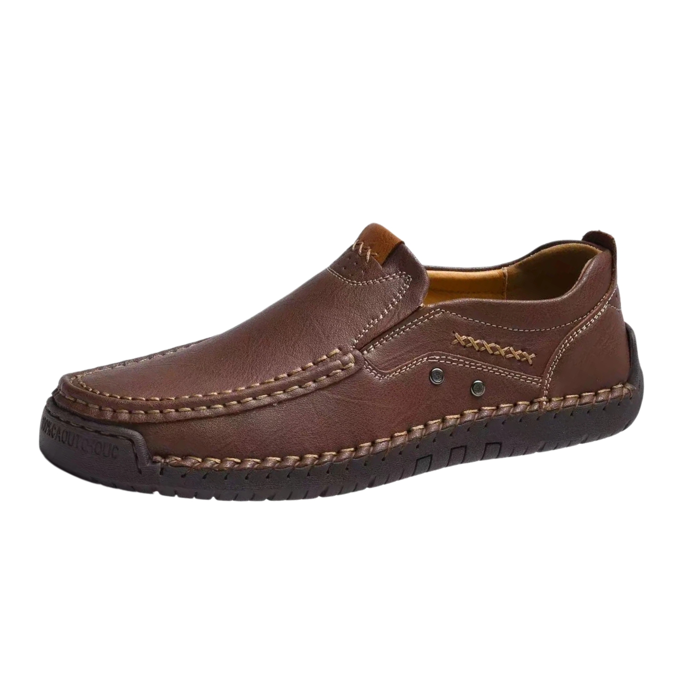 TREADVALE®Men's Hand Stitched Slip-On Leather Loafers