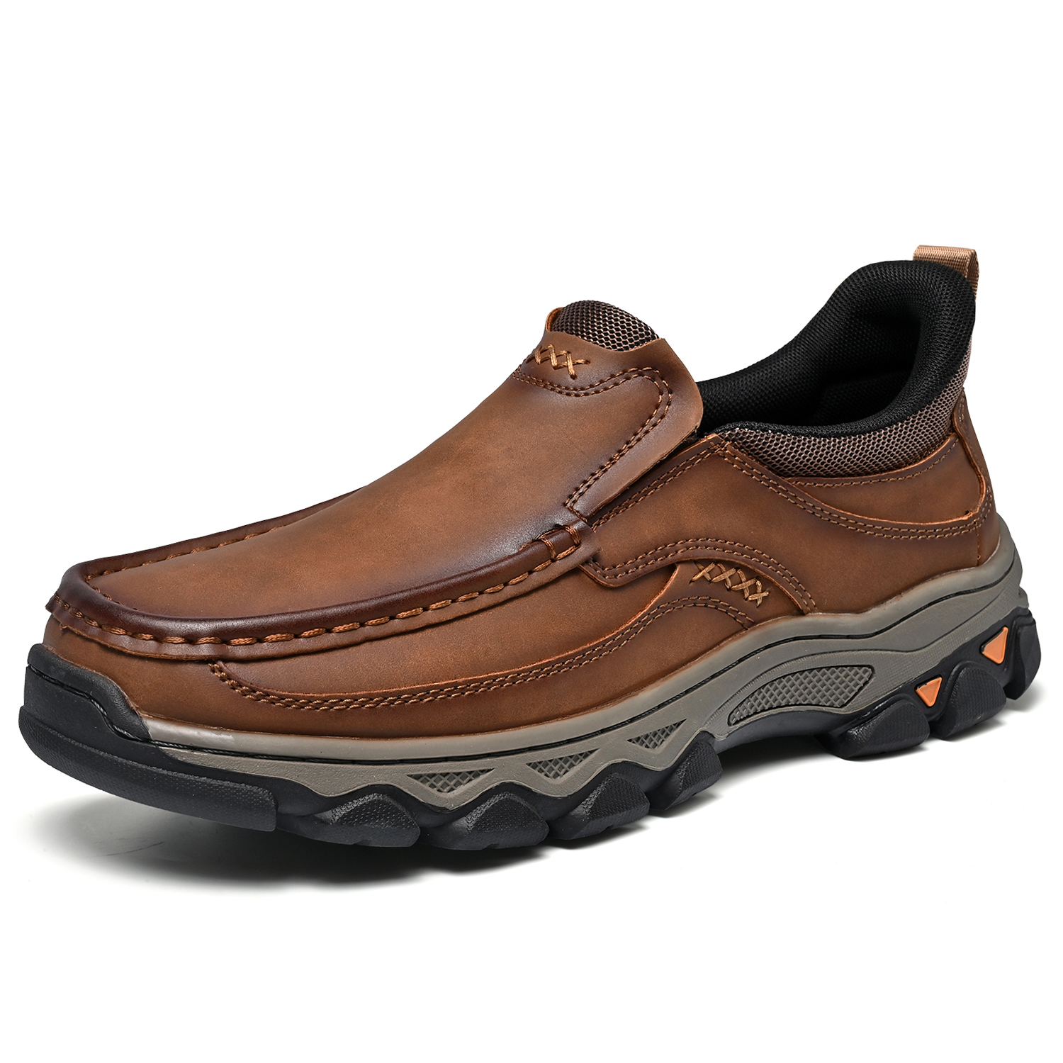 TREADVALE® Men‘s Handmade Genuine Leather Orthopedic Walking Shoes