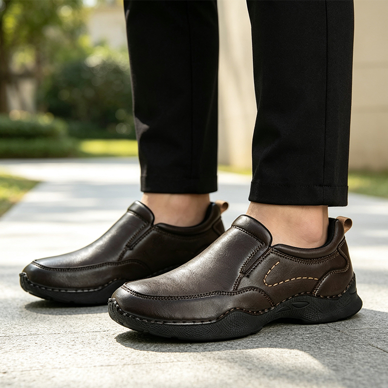 [Copy]TREADVALE® Men's Premium Leather Orthopedic Walking Shoes