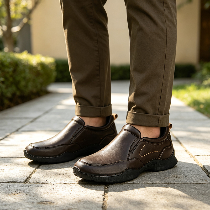 [Copy]TREADVALE® Men's Premium Leather Orthopedic Walking Shoes