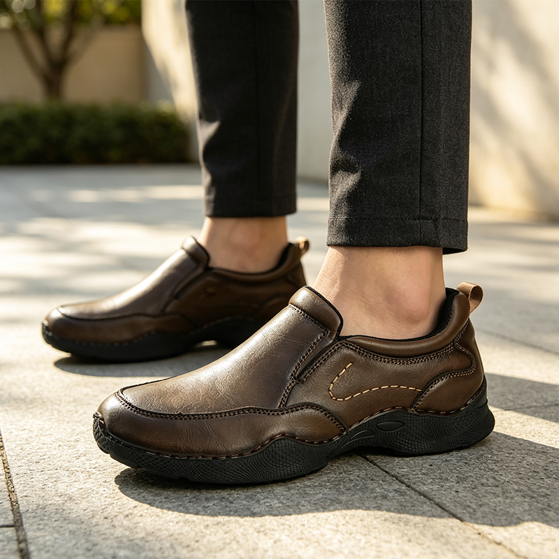 [Copy]TREADVALE® Men's Premium Leather Orthopedic Walking Shoes