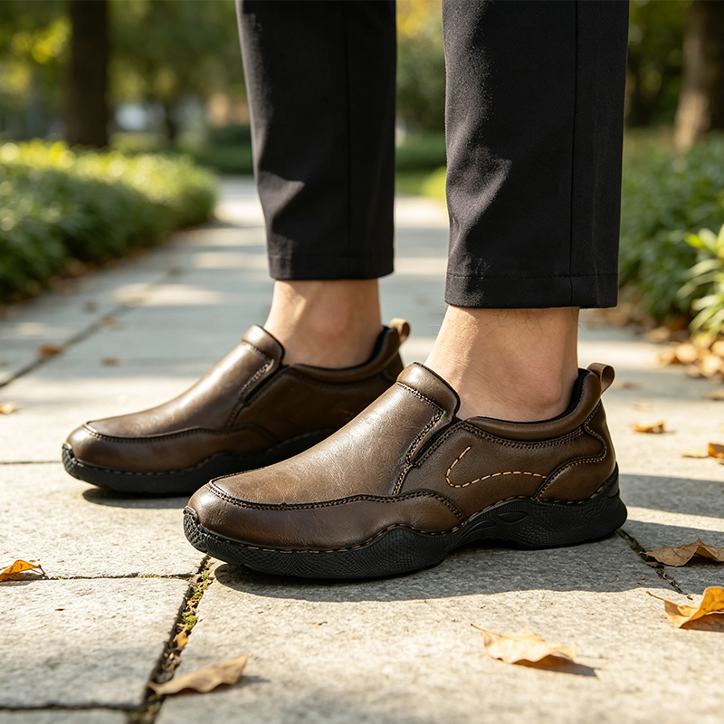 [Copy]TREADVALE® Men's Premium Leather Orthopedic Walking Shoes
