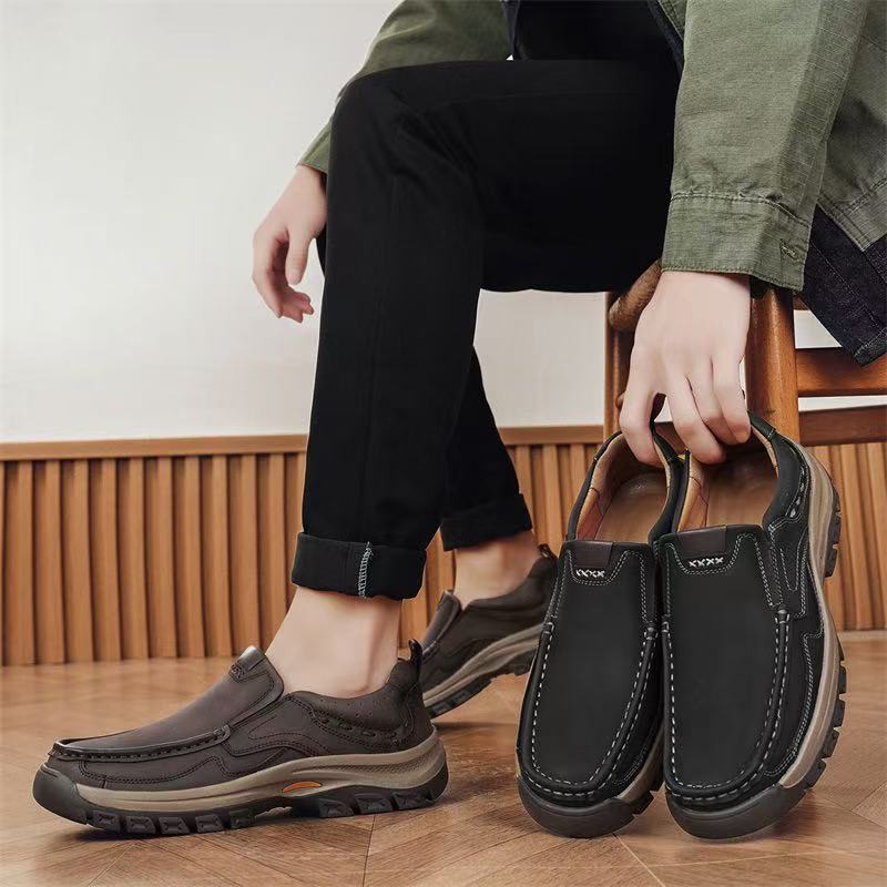 ⏰Last Day! 45% OFF  🔥MANTRAFF®Men's Genuine Leather Walking Shoes with Arch Support & Wide Toe Box