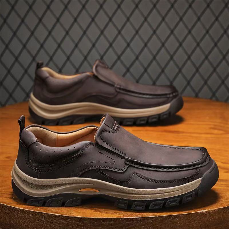⏰Last Day! 45% OFF  🔥MANTRAFF®Men's Genuine Leather Walking Shoes with Arch Support & Wide Toe Box