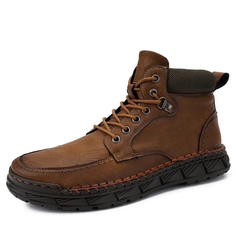 Treadvale®Men's Handmade Cowhide Orthopedic Boots