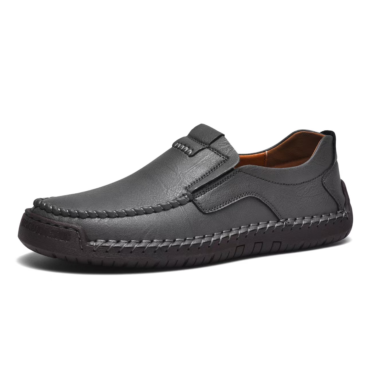 TREADVALE®Men's Leather Loafers – Slip-On, Orthopedic Arch Support
