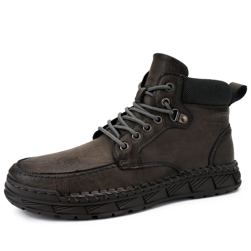 Treadvale®Men's Handmade Cowhide Orthopedic Boots