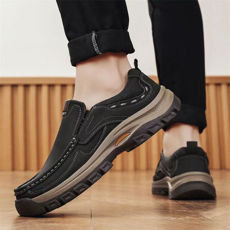 ⏰Last Day! 45% OFF  🔥MANTRAFF®Men's Genuine Leather Walking Shoes with Arch Support & Wide Toe Box