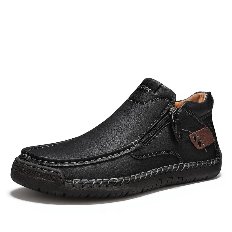 TREADVALE®Men's Handmade Genuine Leather Orthopedic Walking Boots