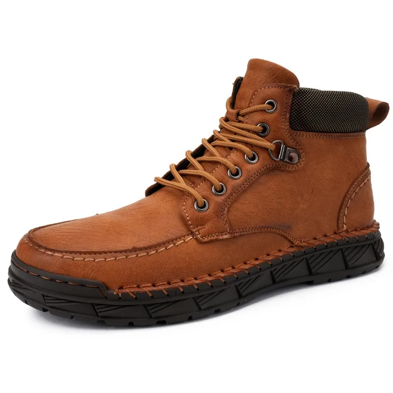Treadvale®Men's Handmade Cowhide Orthopedic Boots