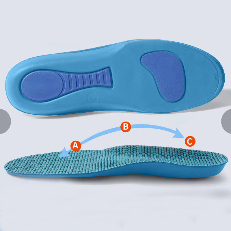 High elastic shock absorption arch correction rice Sports insole