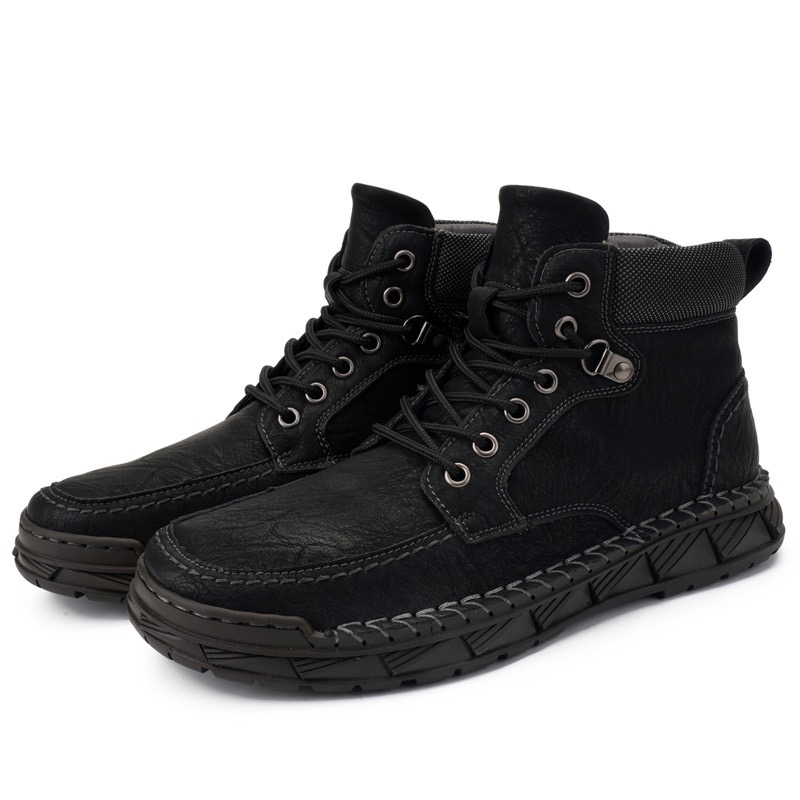 Treadvale®Men's Handmade Cowhide Orthopedic Boots
