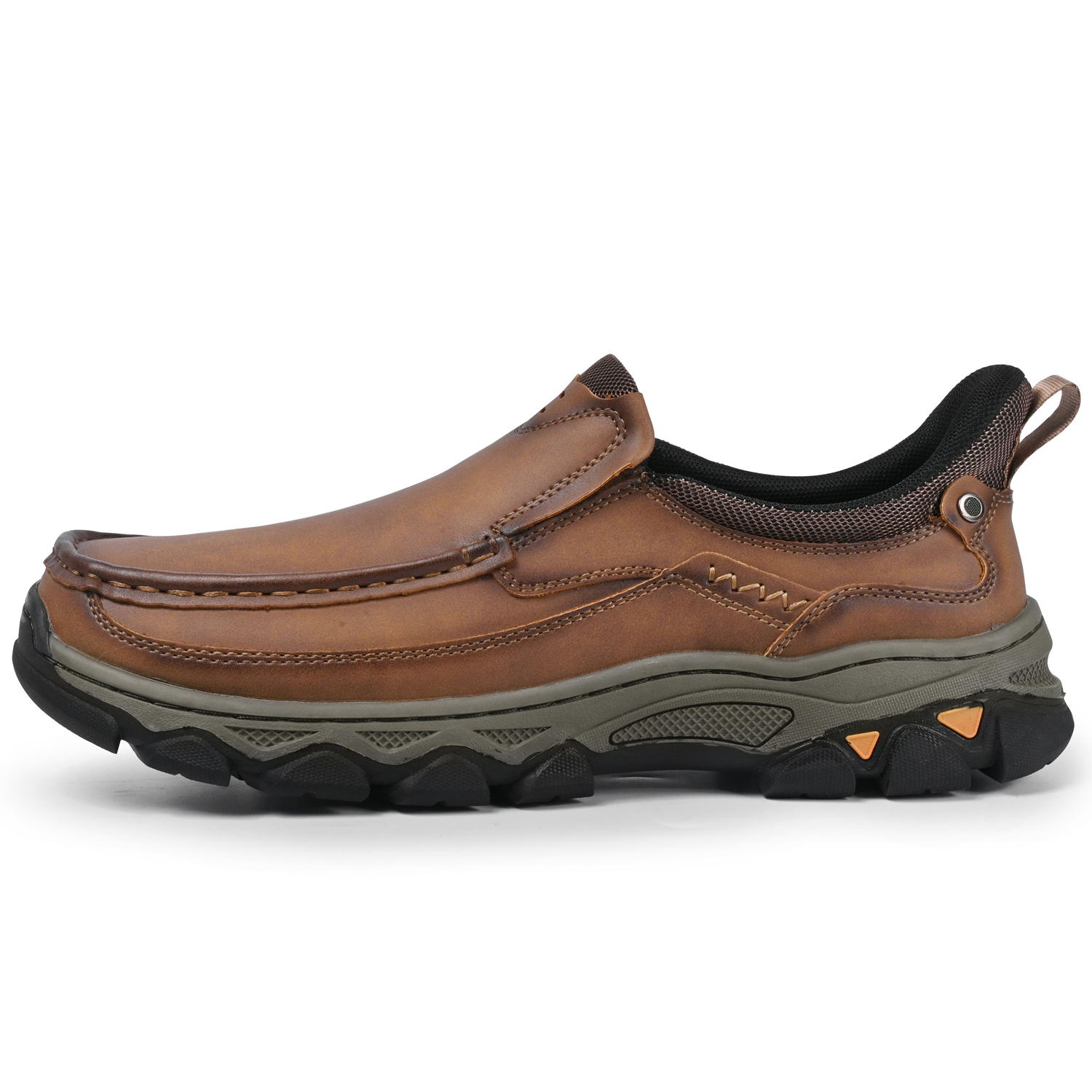 TREADVALE® Men’s Handmade Cowhide Slip-On Walking Shoes