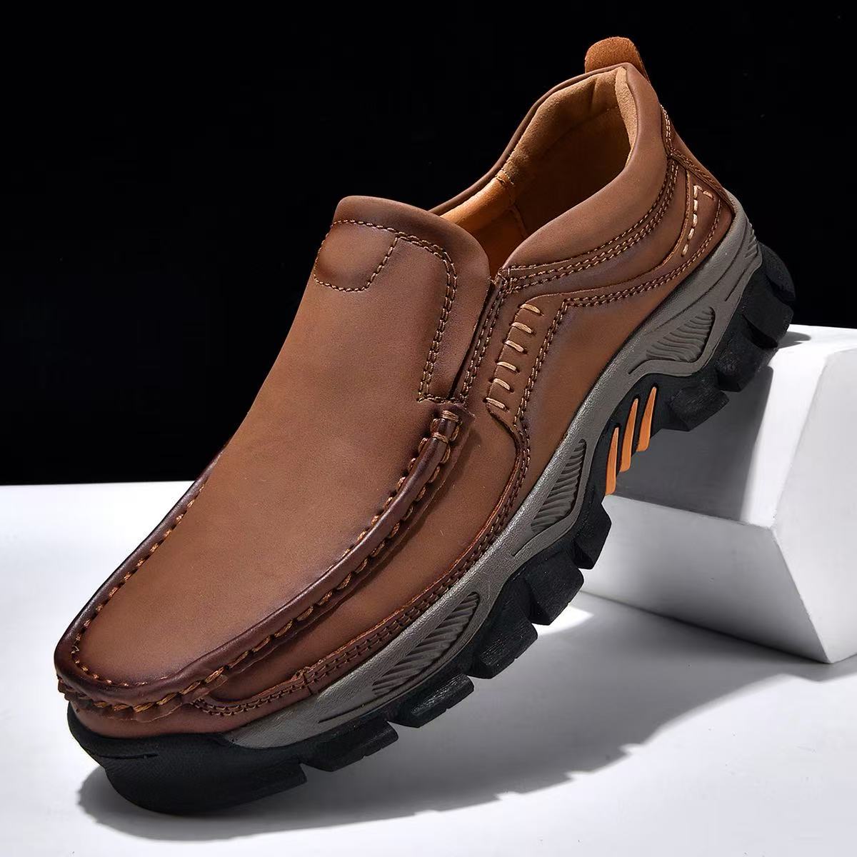 TREADVALE®Men‘s Handmade Genuine Leather Orthopedic Shoes 