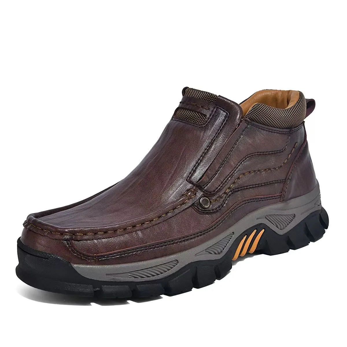 ⏰Last Day! 45% OFF  🔥VELTOE®Men‘s Handmade Genuine Leather Watreproof Orthopedic Boots