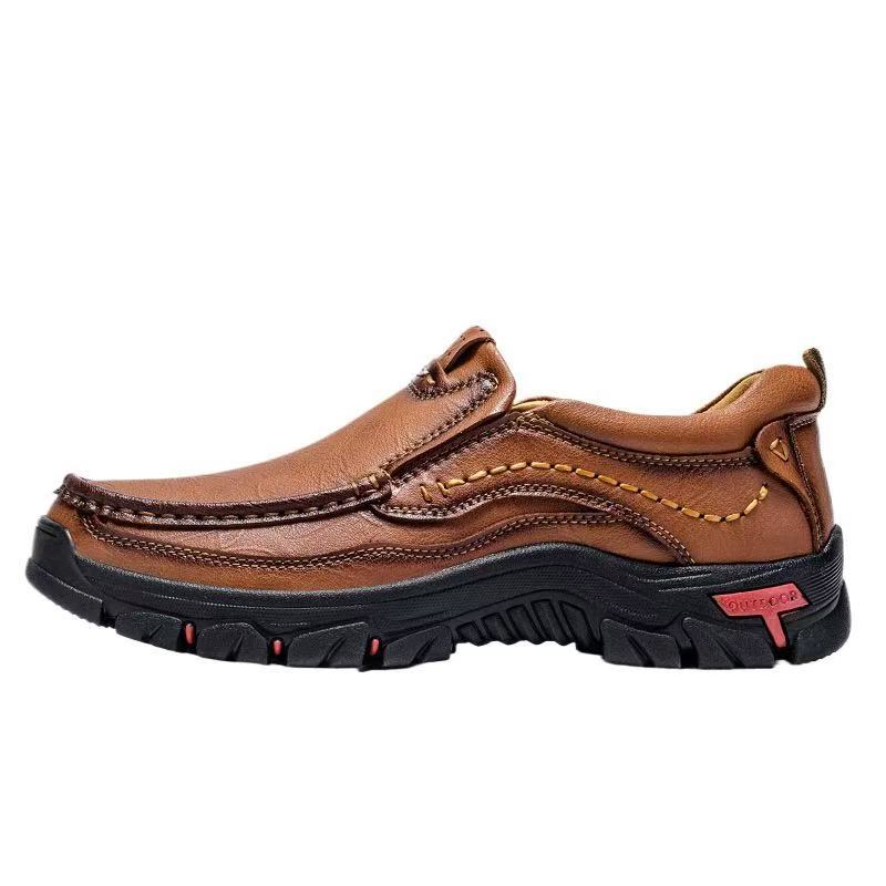mantraff men handmade genuine leather orthopedic walking shoes